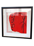 Framed Calligraphy by Shi Heping - A Good Harvest Year
