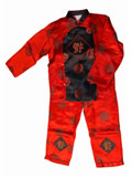 Boy's Long-Sleeved Blessing Icons Mandarin Suit