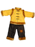 Boy's Long-Sleeved Blessing Icons Wadded Mandarin Suit