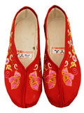 Girl's Lotus Brocade Embroidery Shoes