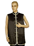 Kung Fu Vest with Contrastive Piping Color