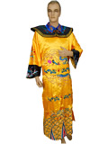 Qing Emperor Dragon Gown with Crown