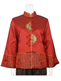 Chinese Poem Lightly Wadded Mandarin Jacket