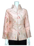 Floral Embroidery Mandarin Jacket