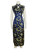 Sleeveless Phoenix Tail Flower Cheongsam