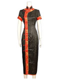 Short-Sleeved Red Band Cheongsam